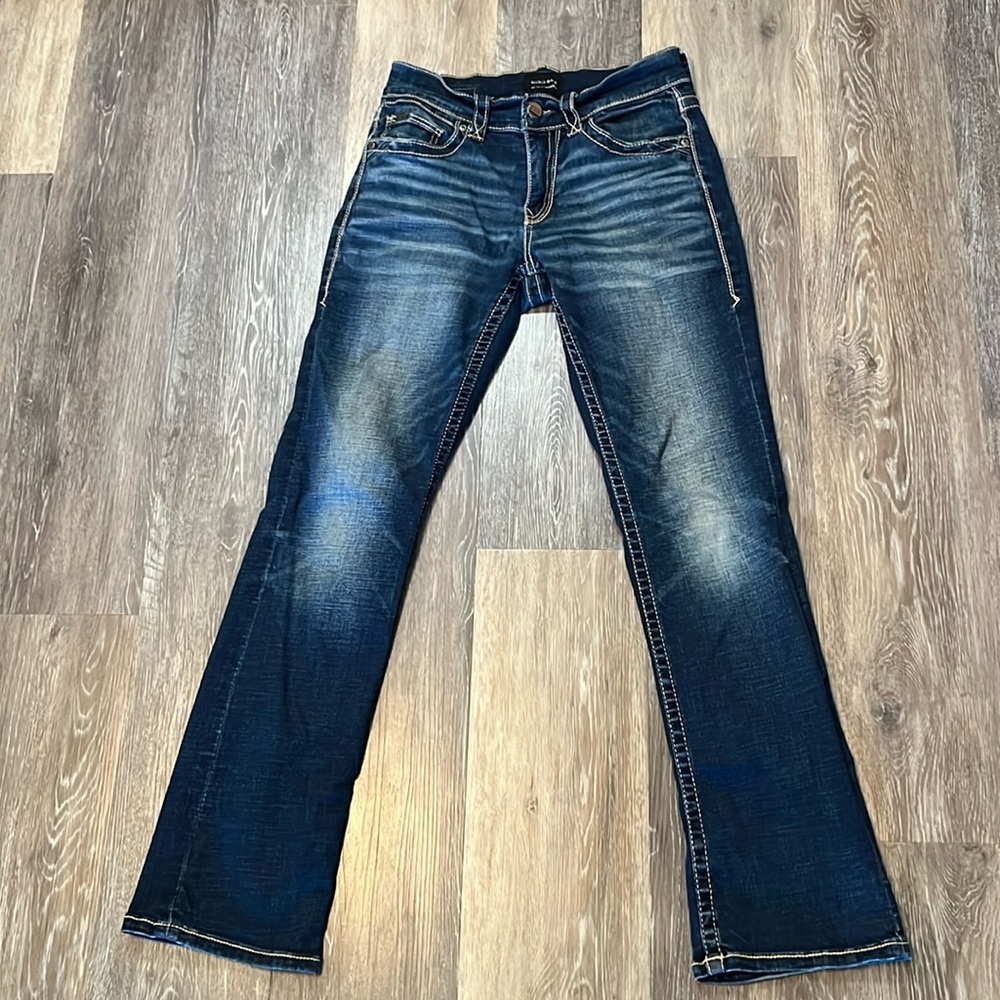 MENS BUCKLE BLACK JEANS